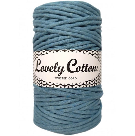 Recycled Cotton Twisted 3mm Cord sea breeze