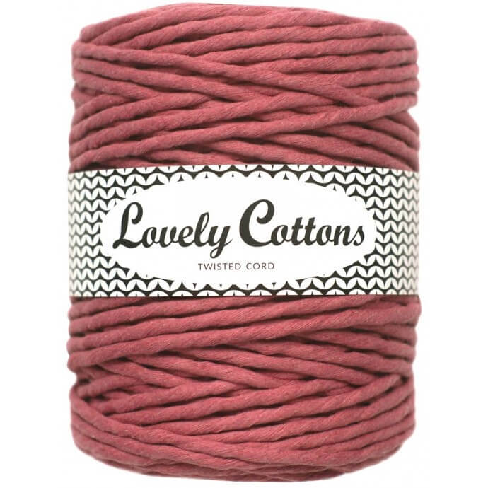 Recycled Cotton Twisted 5mm Cord dusty rose