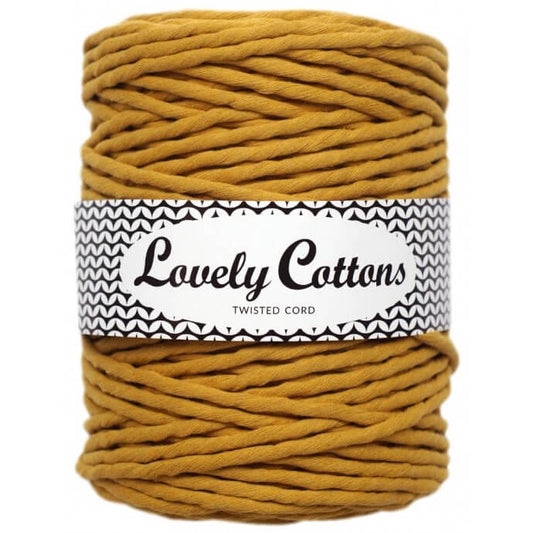 Recycled Cotton Twisted 5mm Cord mustard