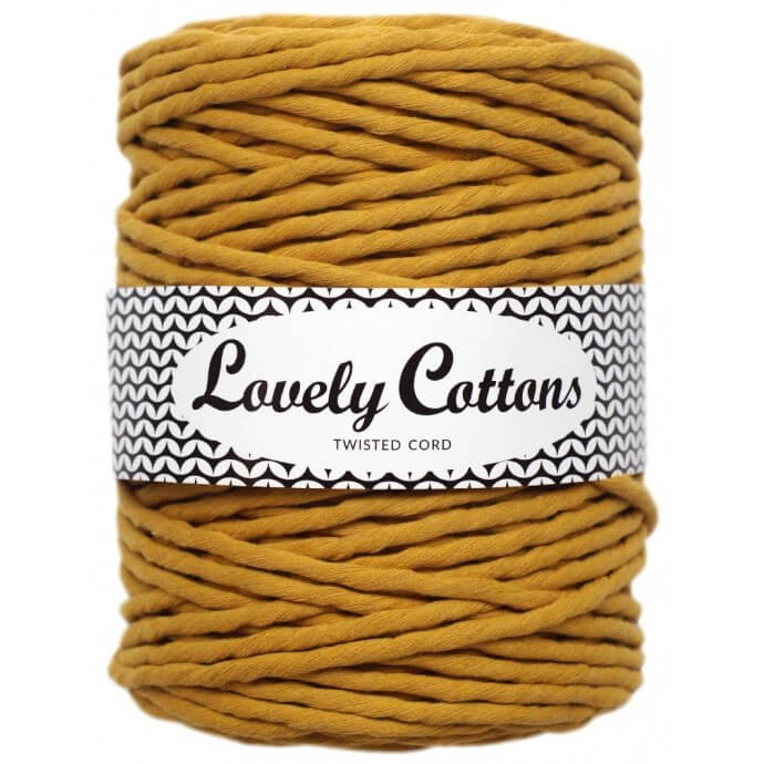 Recycled Cotton Twisted 5mm Cord mustard