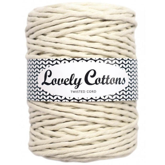 Recycled Cotton Twisted 5mm Cord natural