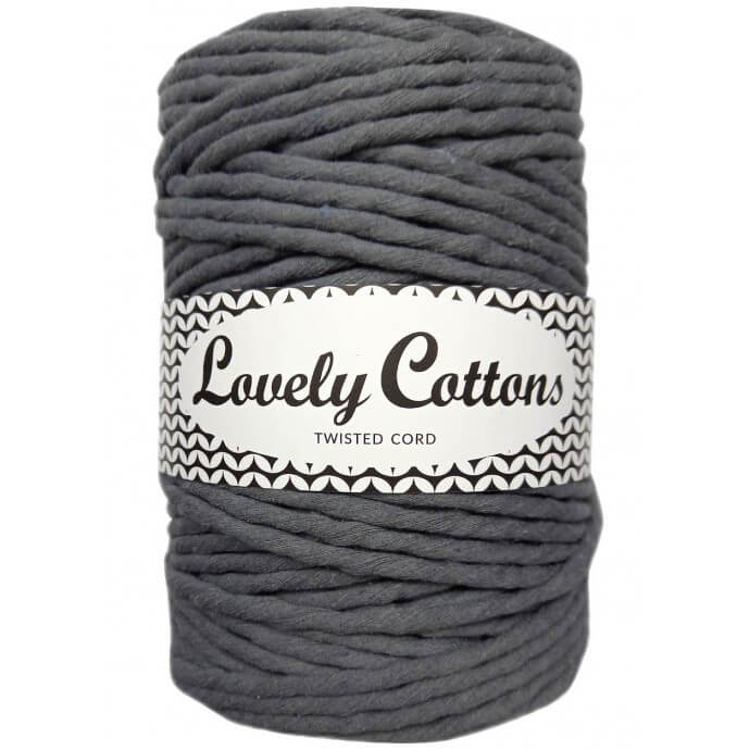 Recycled Cotton Twisted 5mm Cord platinum