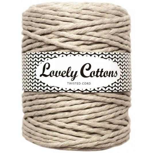 Recycled Cotton Twisted 5mm Cord raw
