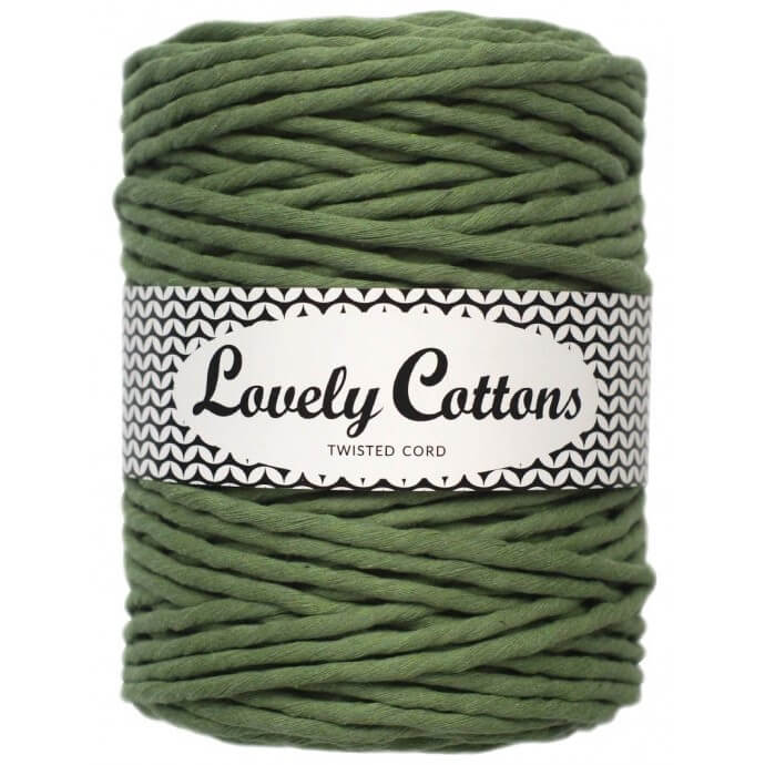 Recycled Cotton Twisted 5mm Cord sage
