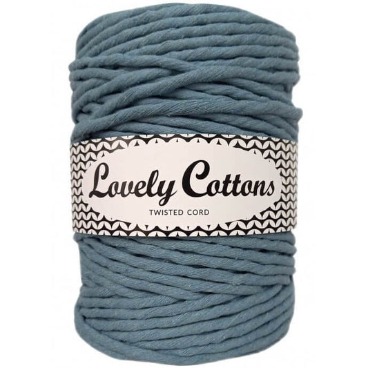 Recycled Cotton Twisted 5mm Cord sea breeze