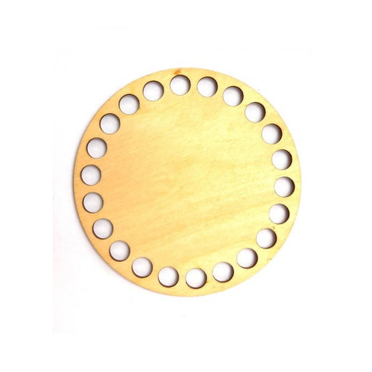 plywood crochet base circle 10cm