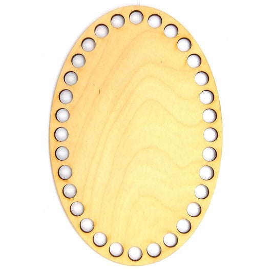 plywood crochet base oval